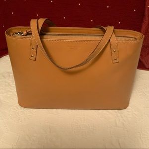 Vintage tan leather Kate spade handbag